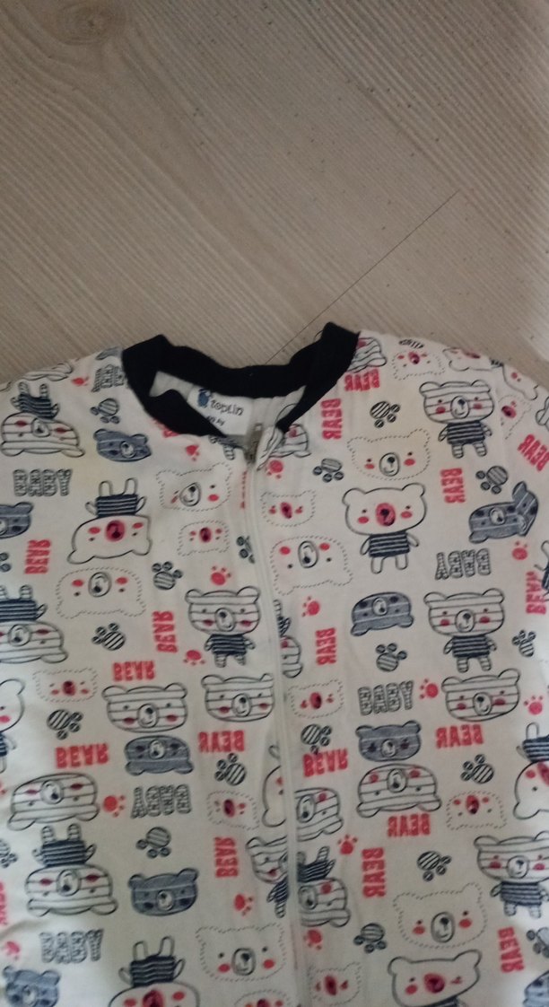 Uzun Kollu Renkli Desenli Erkek Bebek Tulum - Görsel 4