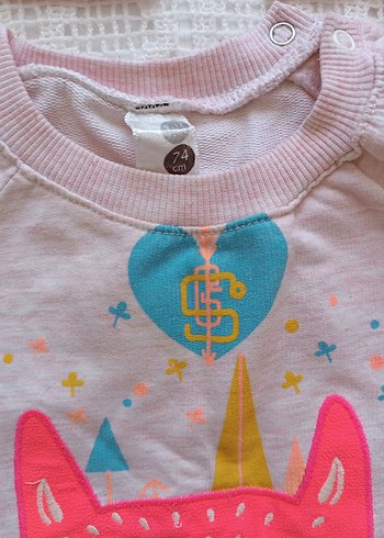 Kız Çocuk Kapüşonlu Sweatshirt ve Yelek Seti - Görsel 4