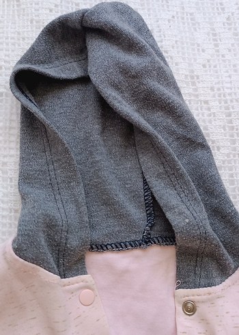 Kız Çocuk Kapüşonlu Sweatshirt ve Yelek Seti - Görsel 6