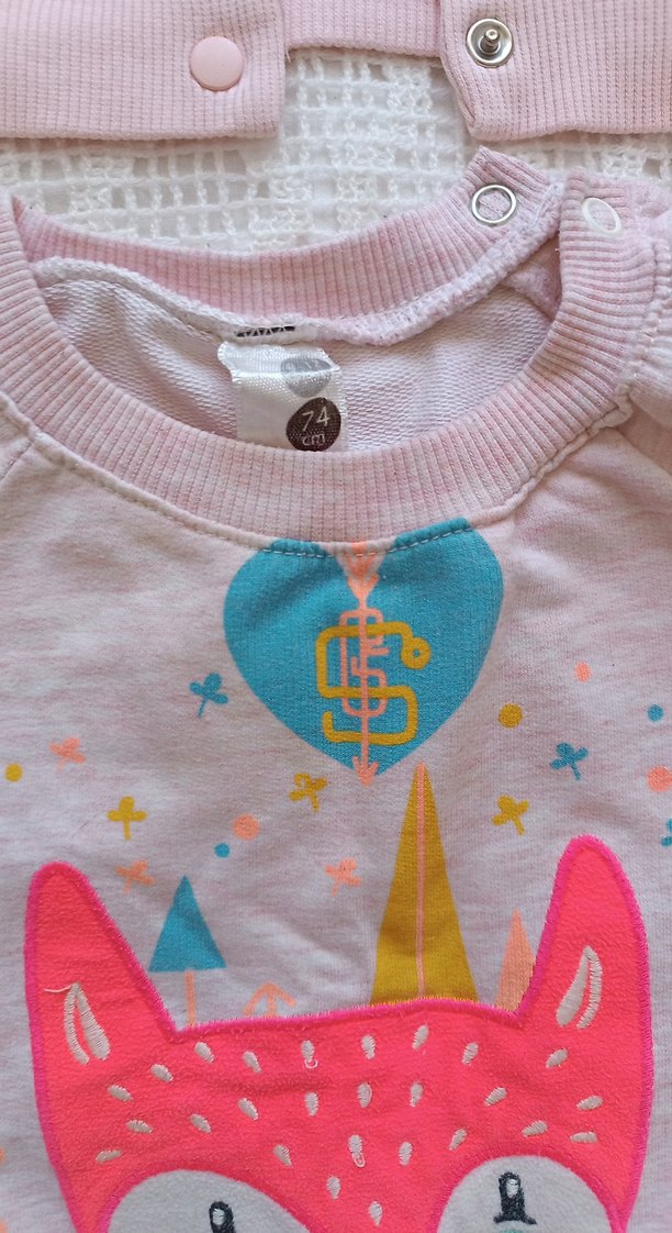 Kız Çocuk Kapüşonlu Sweatshirt ve Yelek Seti - Görsel 4