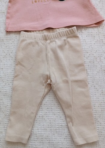 Pembe Uzun Kollu Bebek Takımı - Görsel 2