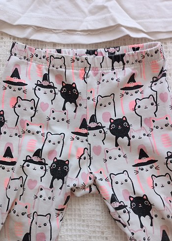 Dantel Detaylı Beyaz Uzun Kollu Bebek Kız Takımı - Görsel 4