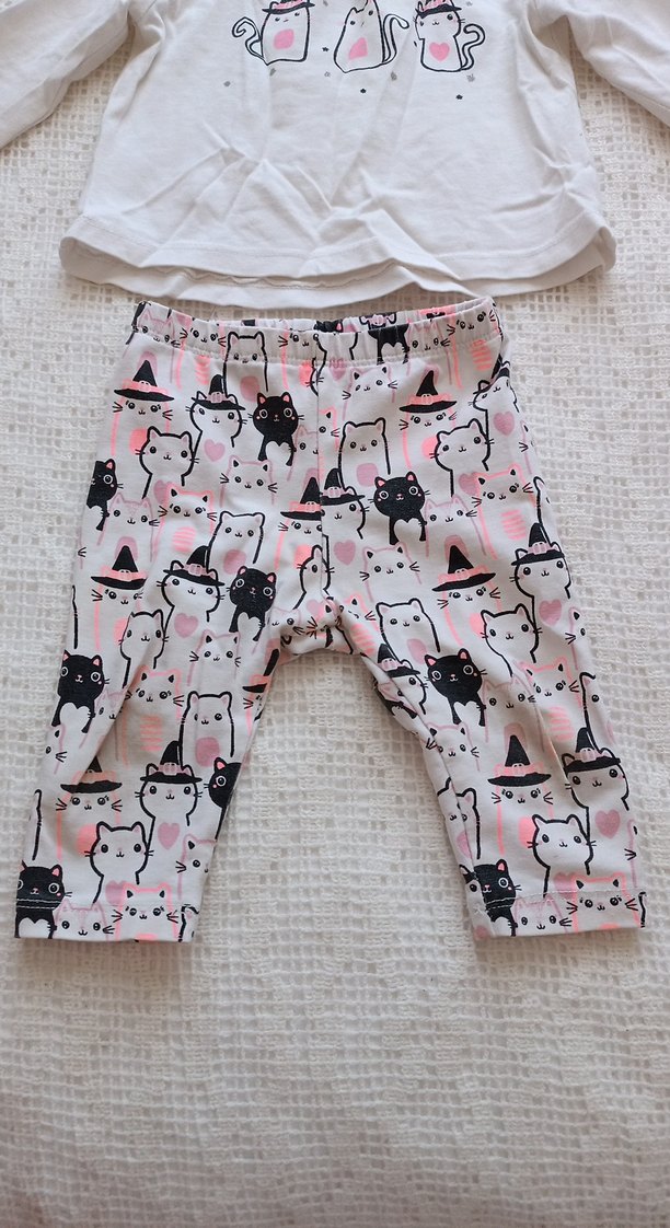 Dantel Detaylı Beyaz Uzun Kollu Bebek Kız Takımı - Görsel 3