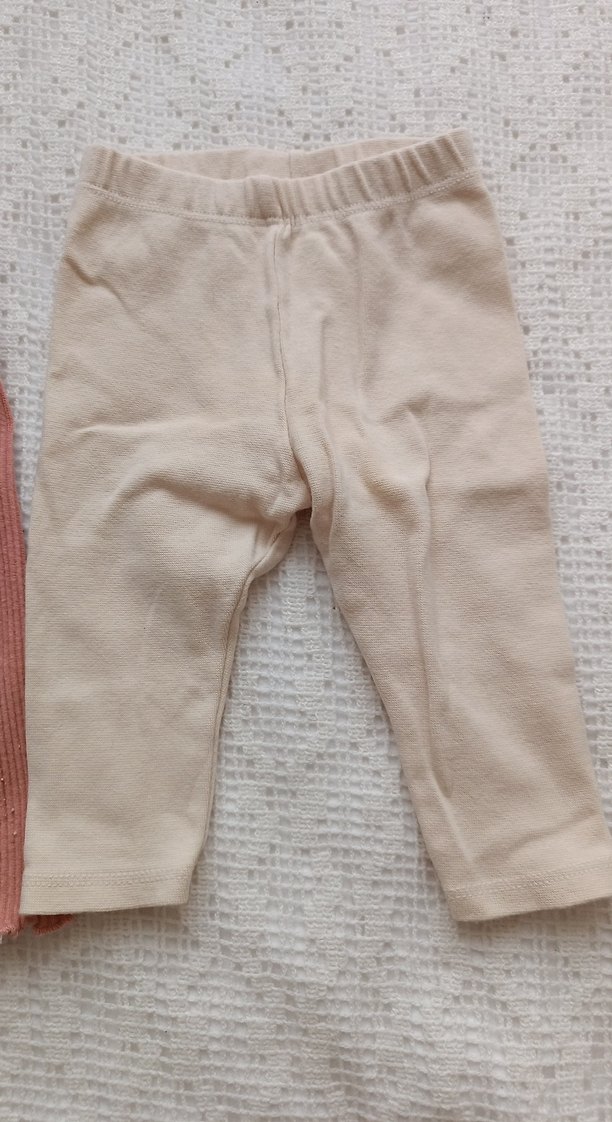 Kız Çocuk Bej Triko Tayt - Görsel 3