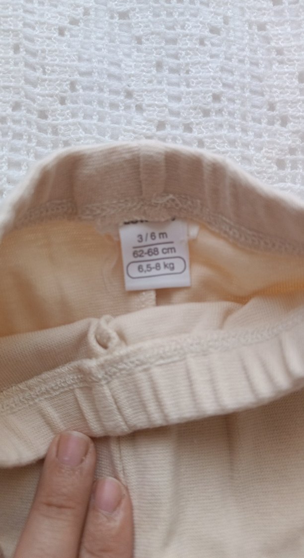 Kız Çocuk Bej Triko Tayt - Görsel 4