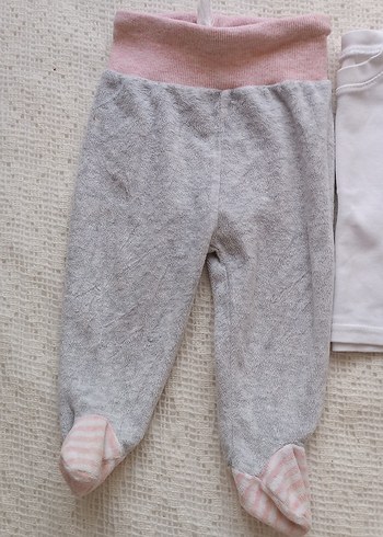 Gri Bebek Kız Takımı Uzun Kollu - Görsel 2