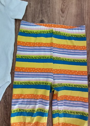 Çok Renkli Bebek Erkek Kısa Kollu Takım - Görsel 3