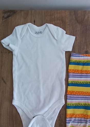 Çok Renkli Bebek Erkek Kısa Kollu Takım - Görsel 2