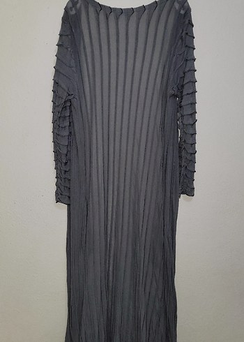 l Beden mass gri uzun hırka pareo kaftan
