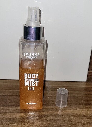 Beden Renk ışıltılı simli vucut yüz spreyi body mist