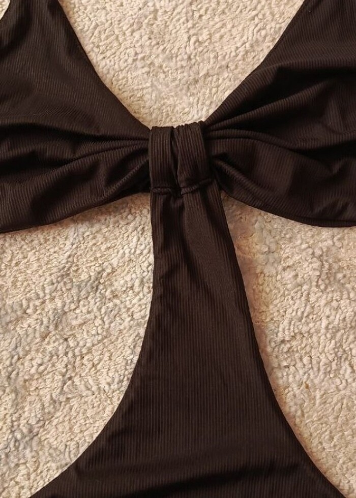 siyah tek parça mayo - Görsel 2