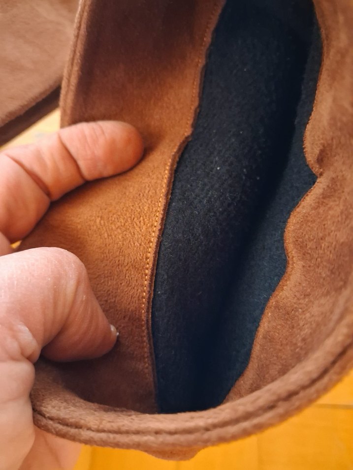 Kahverengi Süet Kadın Dolgu Topuklu Bot - Görsel 5