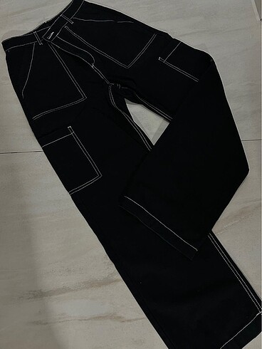 H&M H&M kontrast siyah pantolon