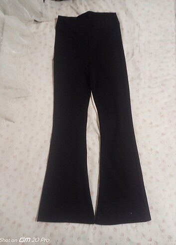 l Beden Kışlık kalın İspanyol paça pantalon
