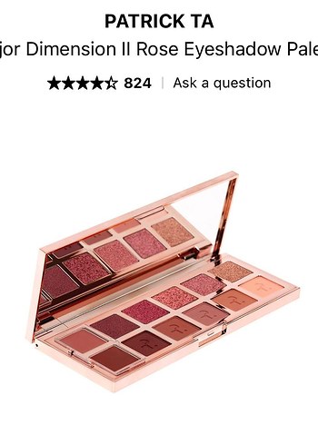 Patrick Ta rose eyeshadow palette - Görsel 2