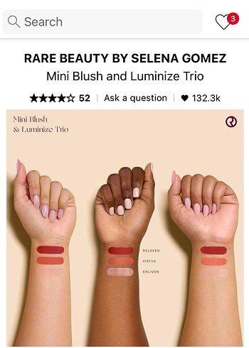 Rare Beauty mini blush & highlighter set - Görsel 5