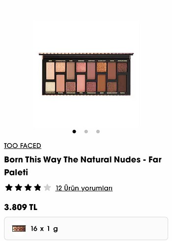 Too Faced the natural nudes far paleti - Görsel 4