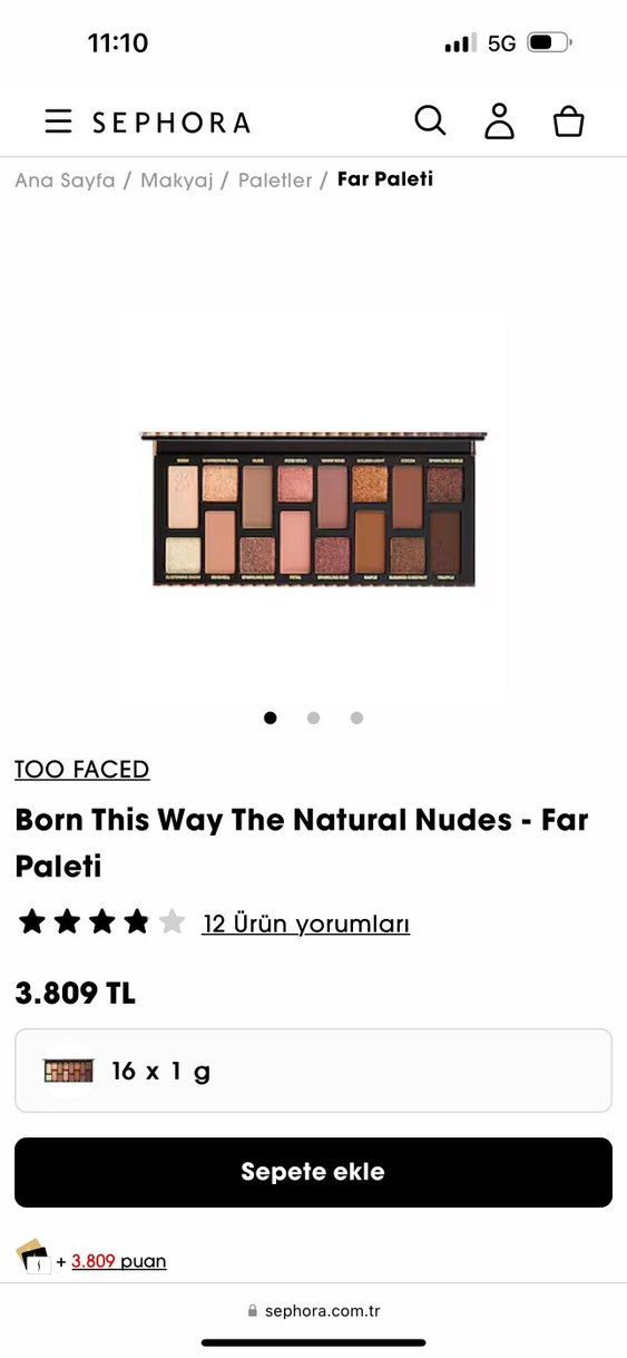 Too Faced the natural nudes far paleti - Görsel 4
