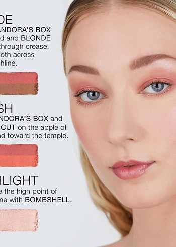 NARS PURE LUXURY LIGHT REFLECTING CHEEK & EYE PALETTE I - Görsel 4