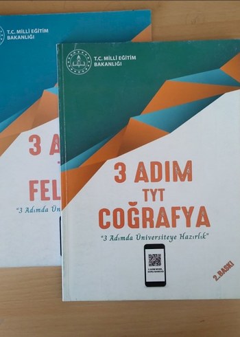 3 Adım TYT Felsefe ve 3 Adım TYT Coğrafya Sınav Hazırlık Kitabı
