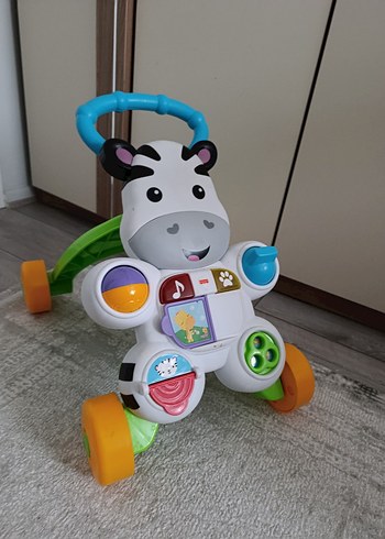 Renkli Zebra Desenli Bebek Yürüteci - Görsel 3
