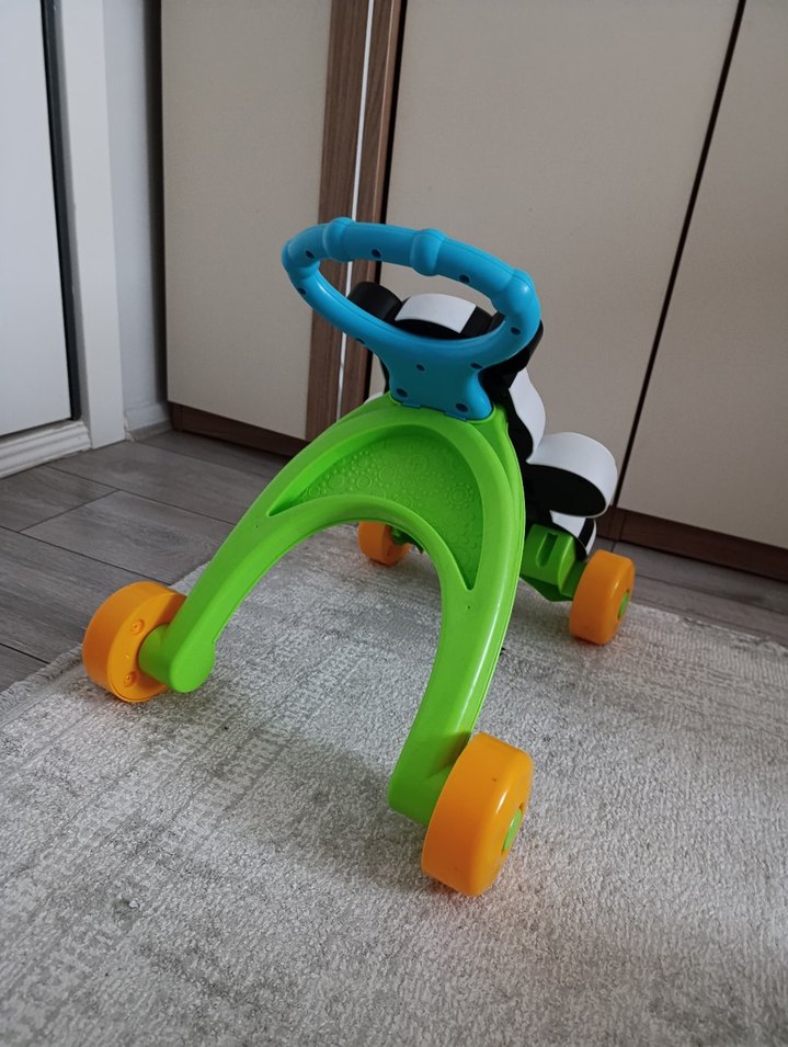 Renkli Zebra Desenli Bebek Yürüteci - Görsel 2