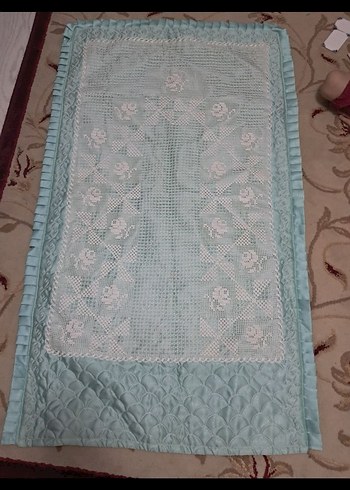 Dantel nakışlı çeyiz damat filin seccadesi - Görsel 2