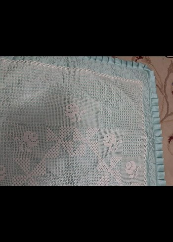 Dantel nakışlı çeyiz damat filin seccadesi - Görsel 3