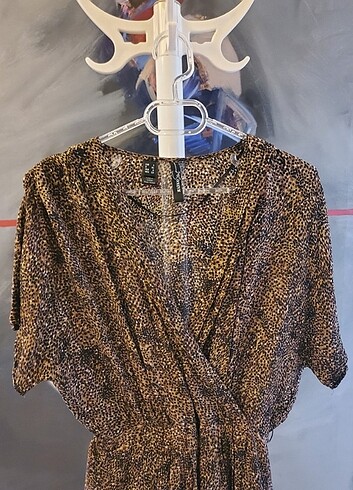 Minik leopar desenli elbise