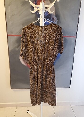 Mango Minik leopar desenli elbise