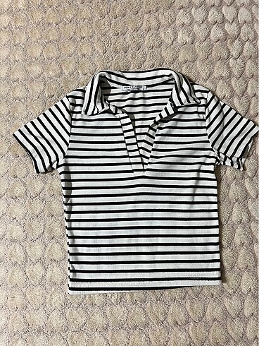 Çizgili Polo Tshirt