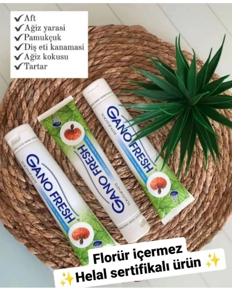 Florür İçermeyen Gano Fresh Diş Macunu - Görsel 2