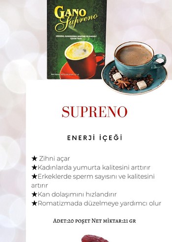 Diğer Gano Cafe 3'ü 1 Arada Mide Dostu Kahve