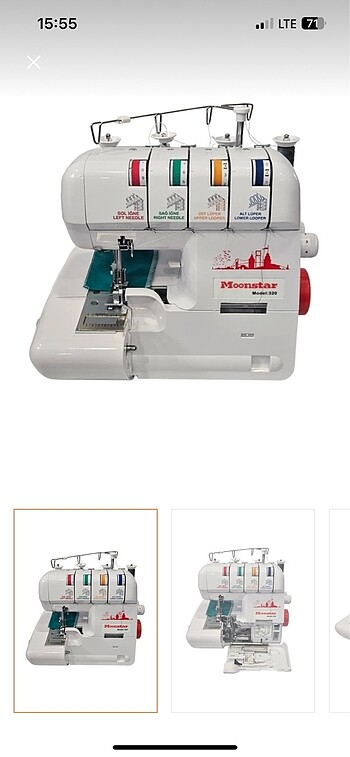 Moonstar ev tipi overlok makinası sıfır paket