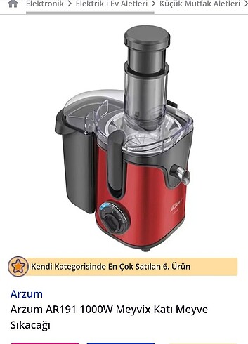 Arzum Arzum katı meyve sıkcağı