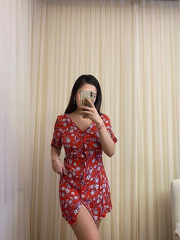 Zara Zara çiçekli elbise