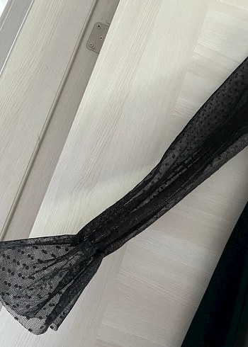 m Beden siyah Renk Siyah V Yaka Uzun Kollu Midi Gotik Elbise