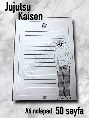 Jujutsu Kaisen A6 Notepad