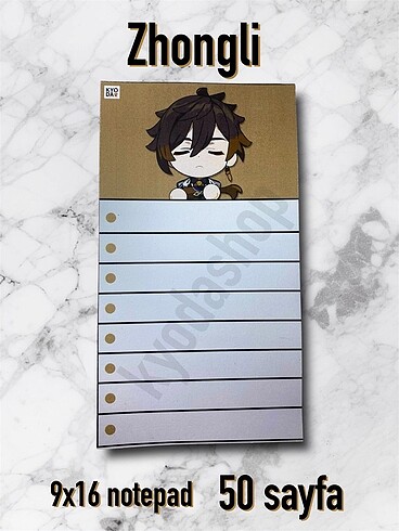 Zhongli Notepad