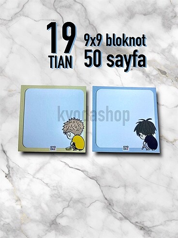 19Tian Bloknot Set
