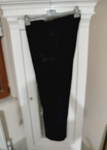 erkek Siyah Fitilli Kumaş Pantolon Velcro - Görsel 3