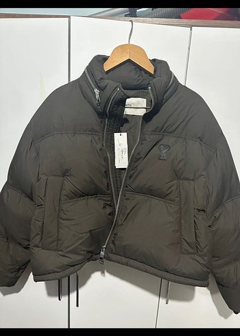 Kadın Siyah Oversize Fermuarlı Mont AMİ - Görsel 2