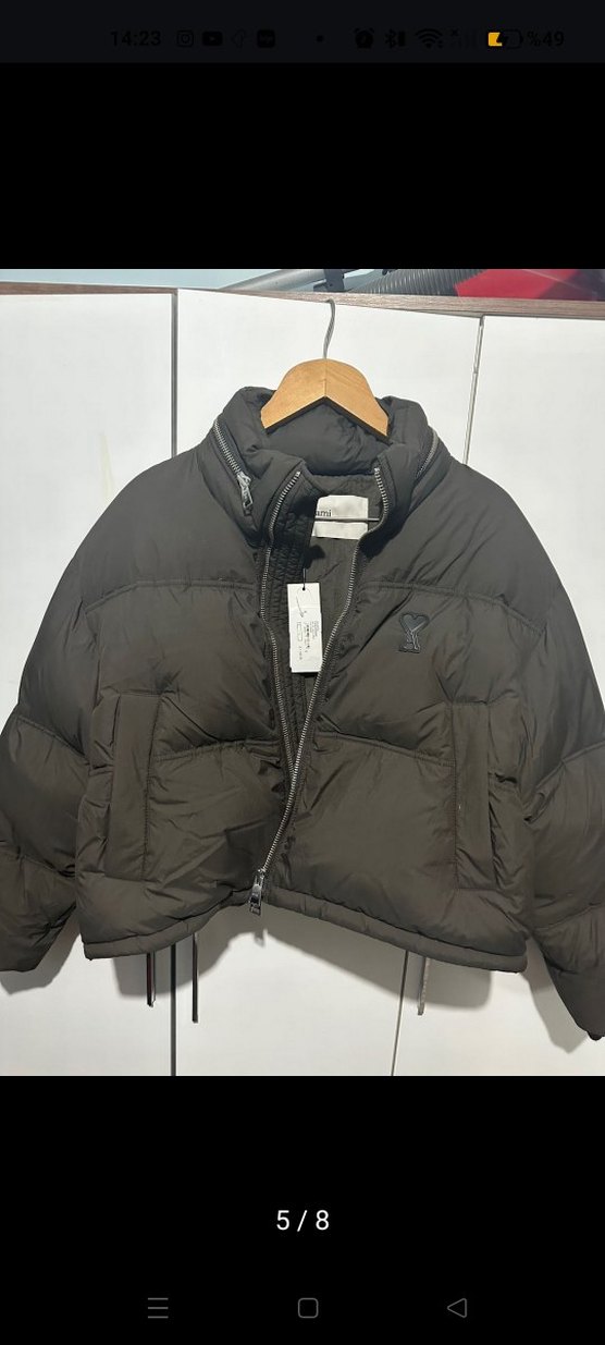 Kadın Siyah Oversize Fermuarlı Mont AMİ - Görsel 2