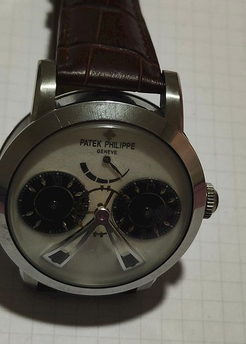 Bej Patek Philippe Erkek Saat koleksiyonluk replika - Görsel 6