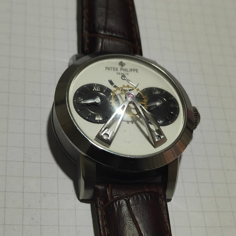 Bej Patek Philippe Erkek Saat koleksiyonluk replika - Görsel 2