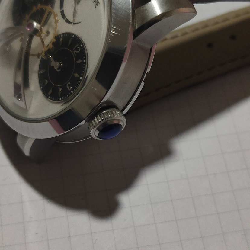 Bej Patek Philippe Erkek Saat koleksiyonluk replika - Görsel 5