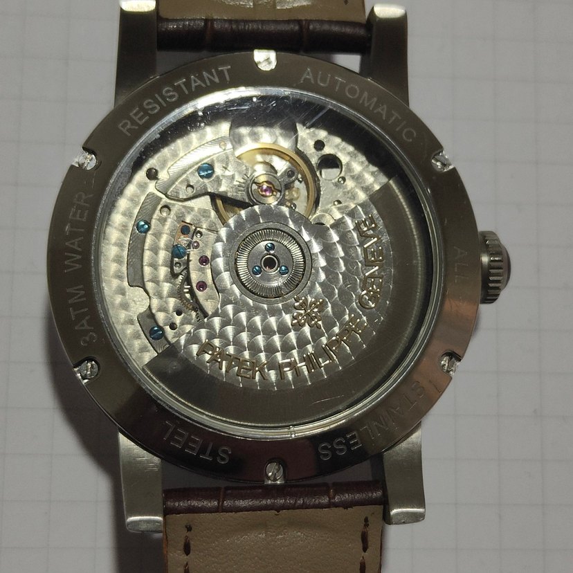 Bej Patek Philippe Erkek Saat koleksiyonluk replika - Görsel 4