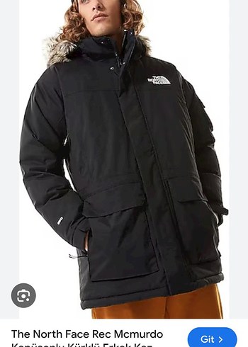 The North Face Erkek Siyah Kürklü Mont - Görsel 2