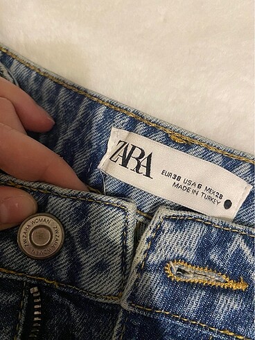 38 Beden Zara çift renk kot