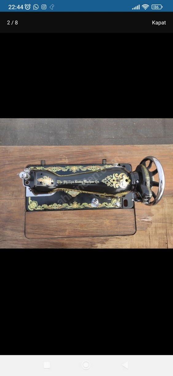 Philips marka antika dikiş - Görsel 2